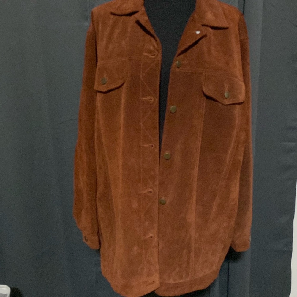 Hunters run Leather suede jacket size A6